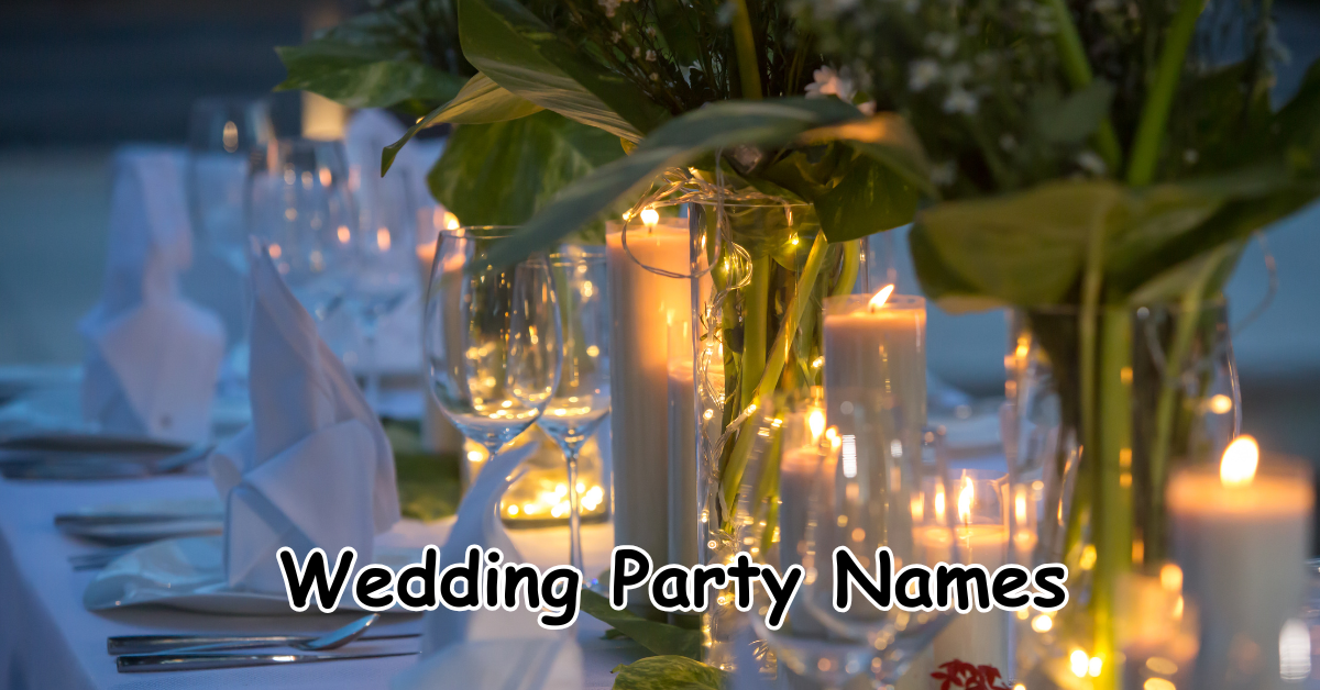 Wedding Party Names